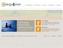 Tablet Screenshot of energy4ever.org
